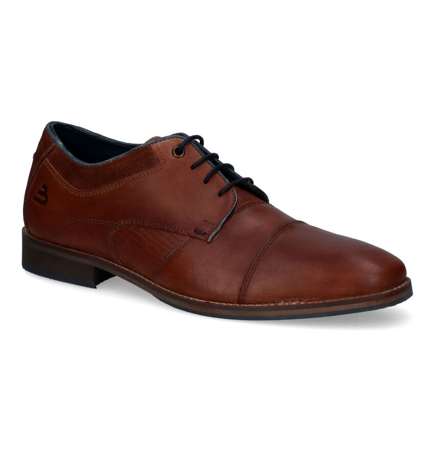 Bullboxer Cognac Geklede Veterschoenen