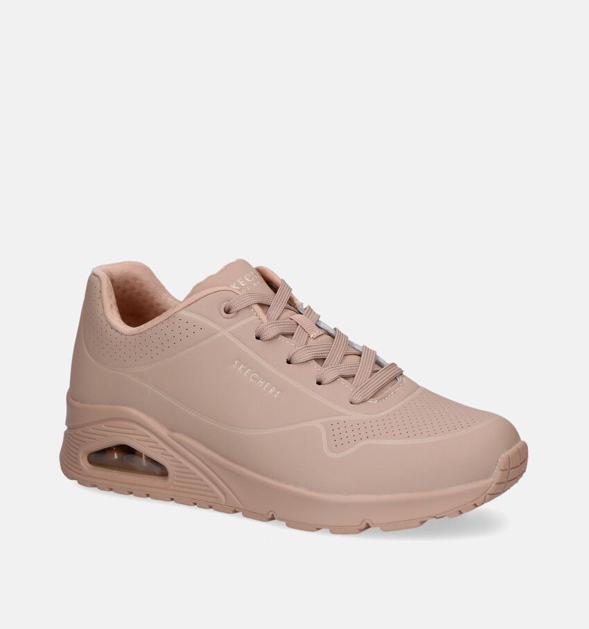 Skechers Uno Stand On Air Roze Sneakers