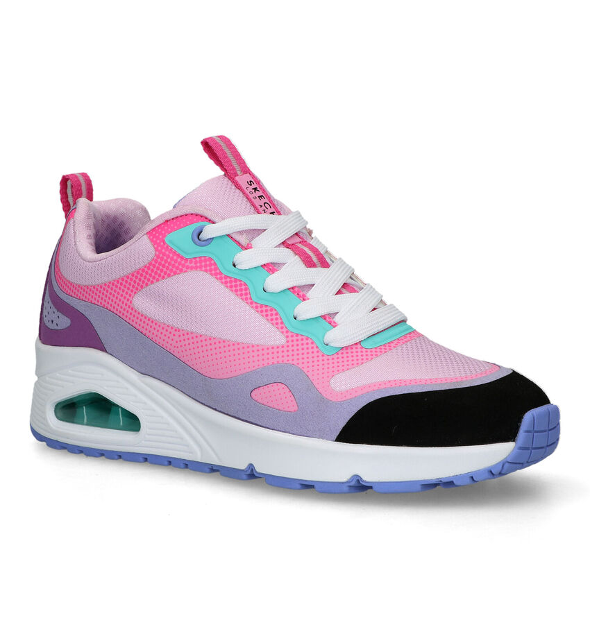 Skechers Uno Color Steps Roze Sneakers