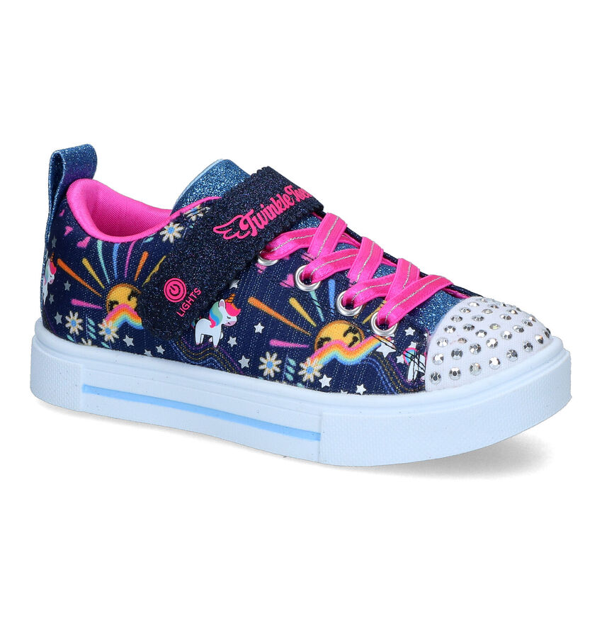 Skechers Twinkle Sparks Baskets en Bleu