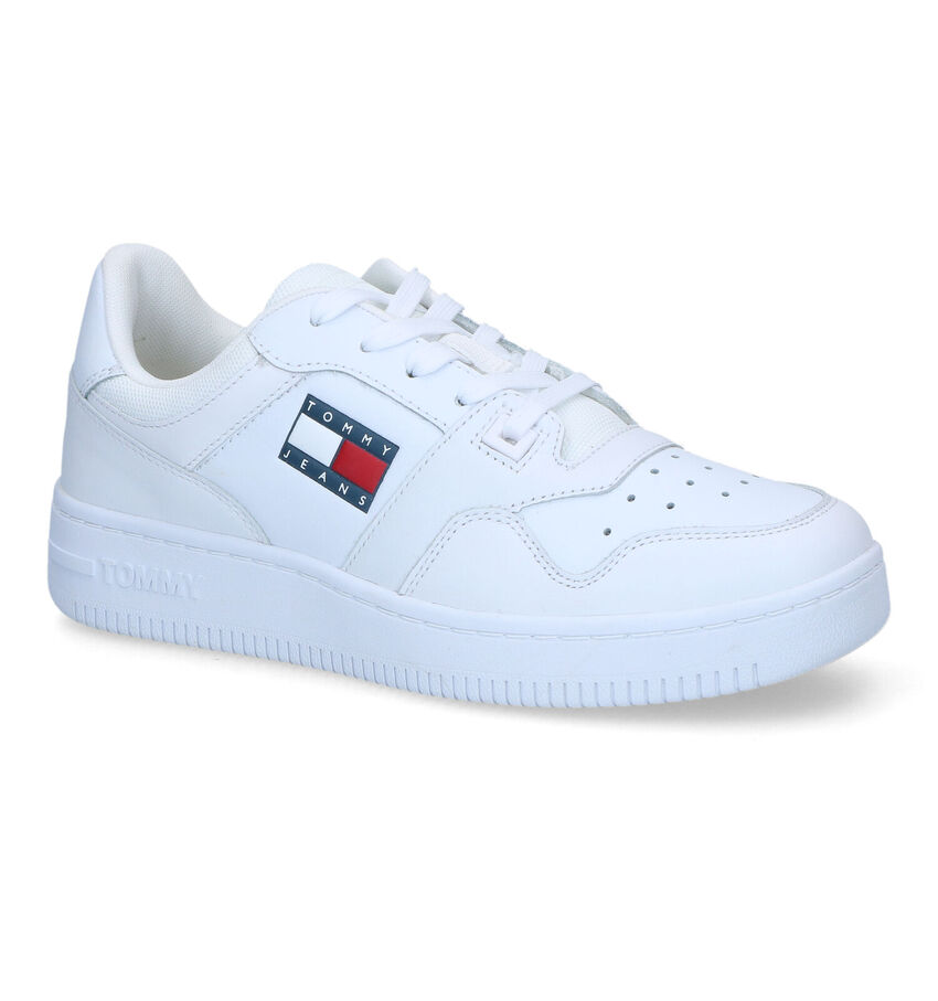 TH Tommy Jeans Retro Witte Sneakers