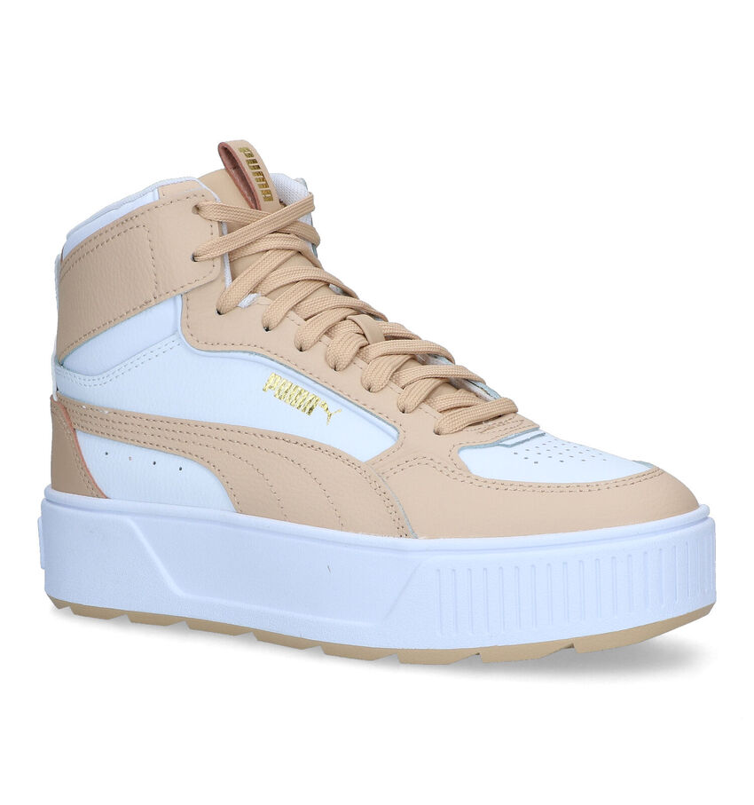 Puma Karmen Rebelle Mid Beige Sneakers