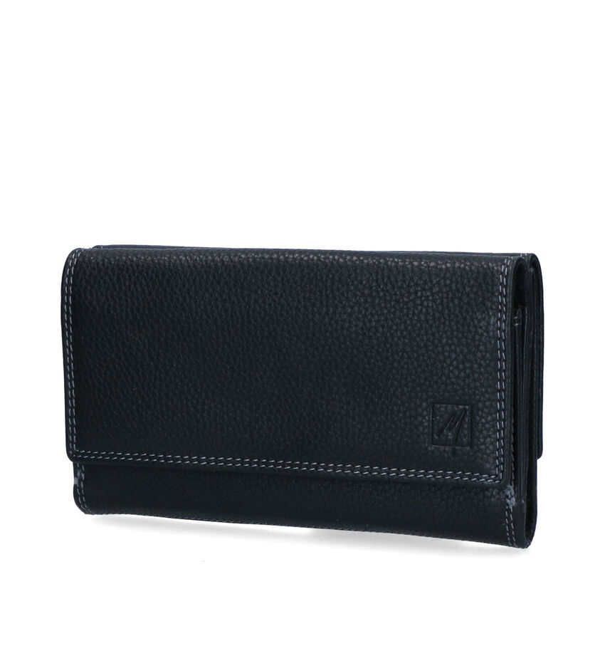 Label M Porte-monnaie à rabat en Noir