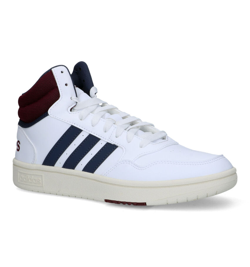 adidas Hoops 3.0 Mid Baskets en Blanc