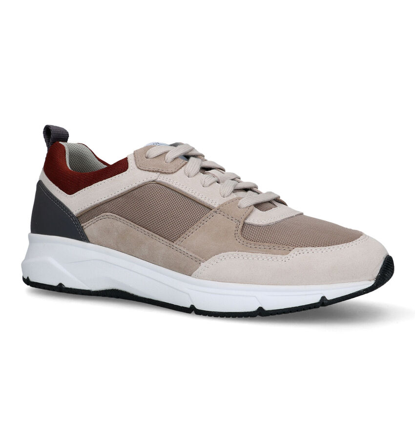 Geox Radente Beige Veterschoenen