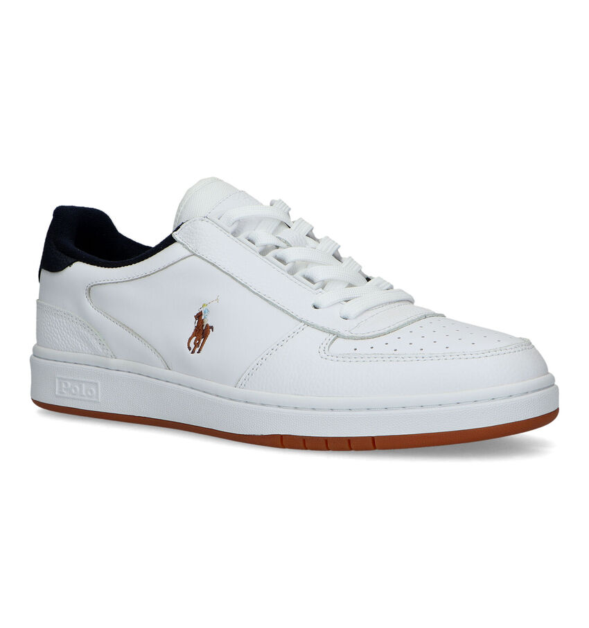 Polo Ralph Lauren Polo Court Witte Veterschoenen