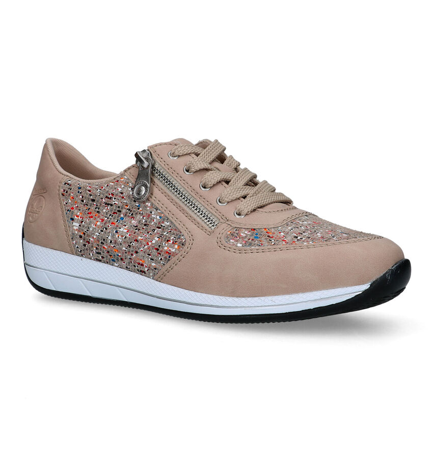 Rieker Beige Veterschoenen