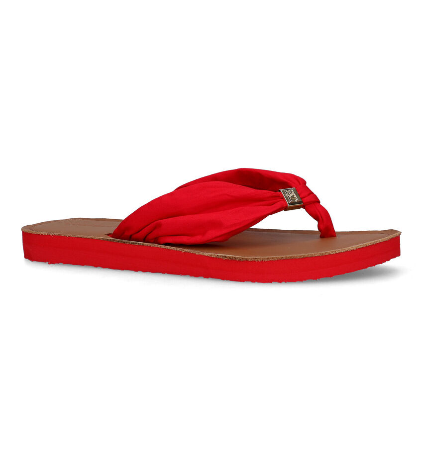 Tommy Hilfiger Elevated Beach Tongs en Rouge