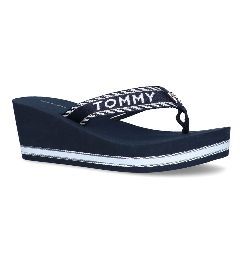 Tommy Webbing Tongs en Bleu