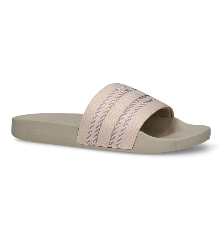 Tommy Hilfiger Webbing Beige Badslippers