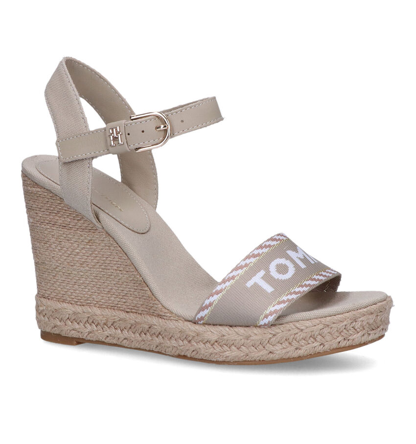 Tommy Hilfiger Seasonal Webbing Wedge Sandales en Vert