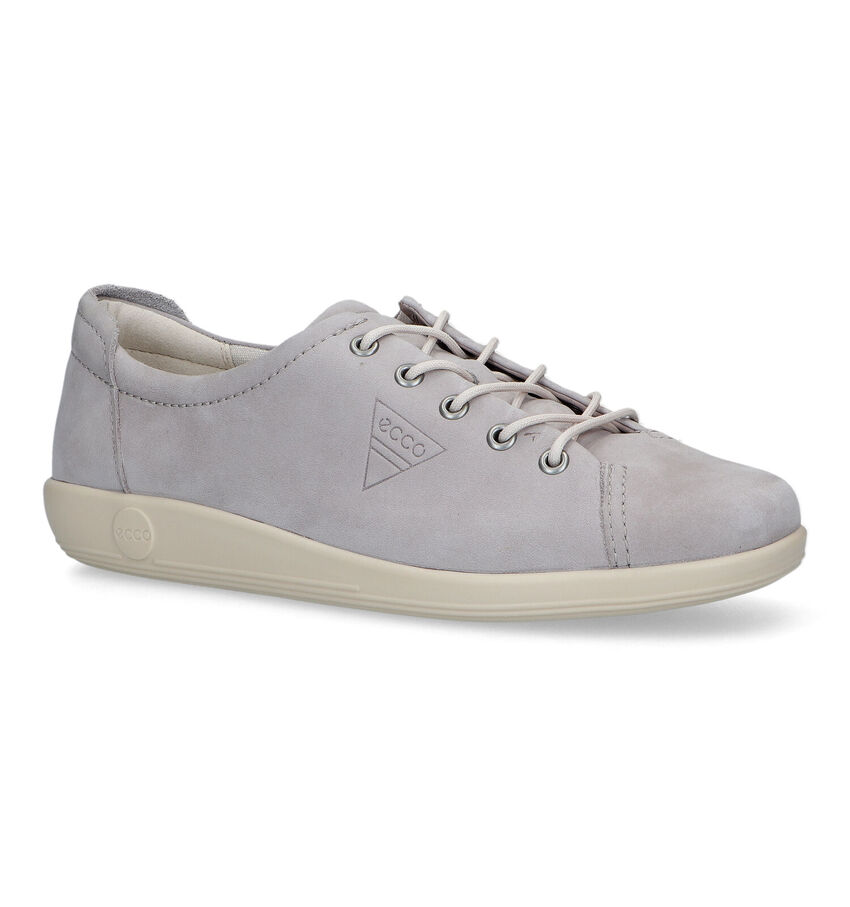 ECCO Soft 2.0 Chaussures à lacets en Gris