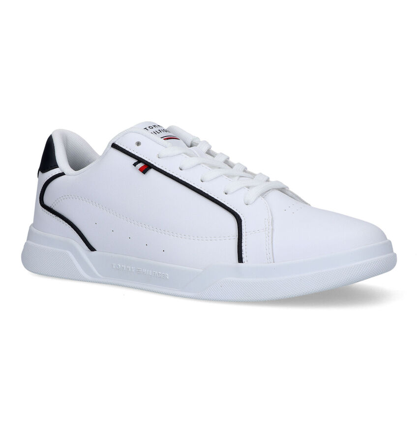 Tommy Hilfiger Lo Cup Witte Veterschoenen