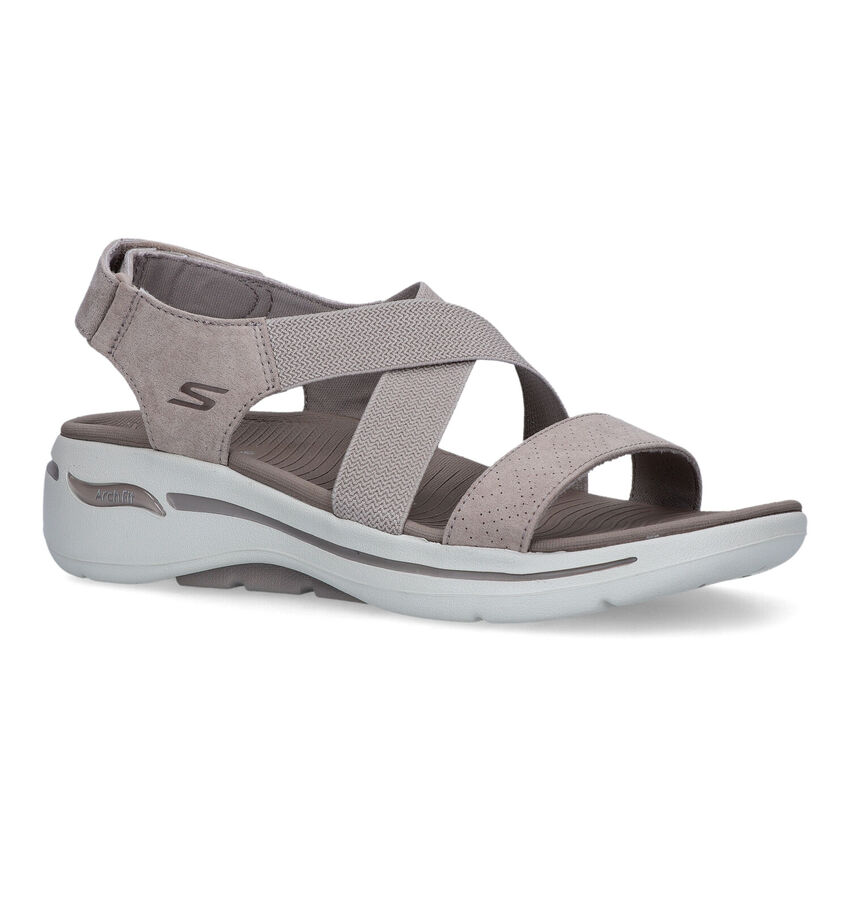 Skechers Go Walk Arch Fit Sandales en Taupe