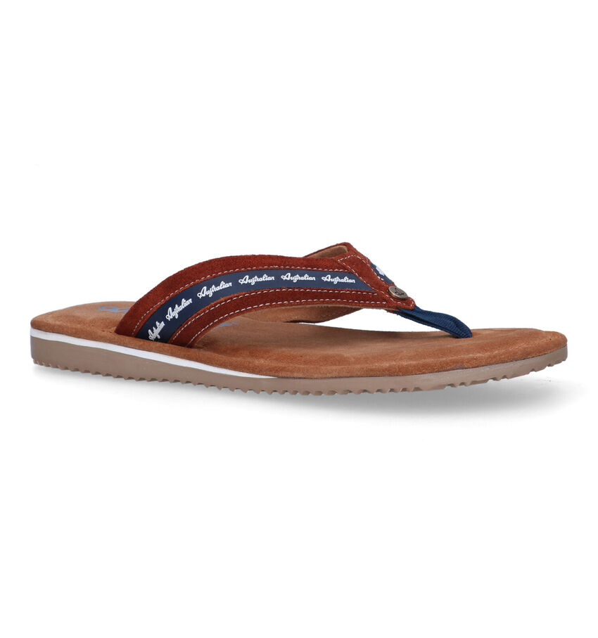 Australian Azurro Cognac Teenslippers