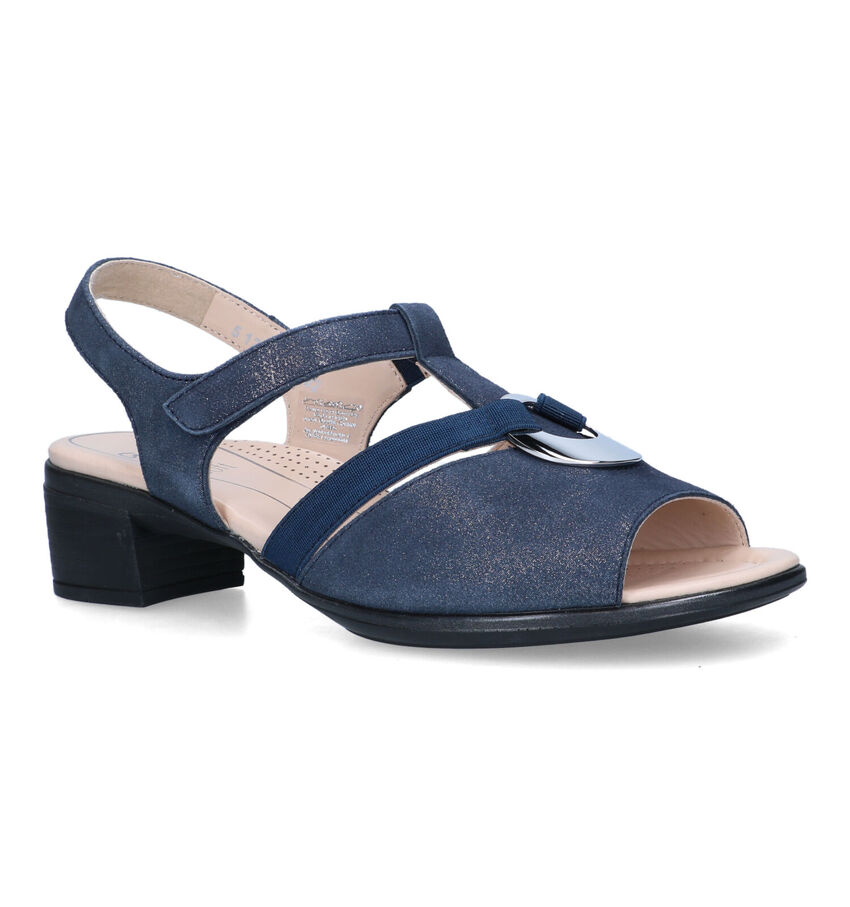 Ara Lugano-S-Highsoft Blauwe Sandalen