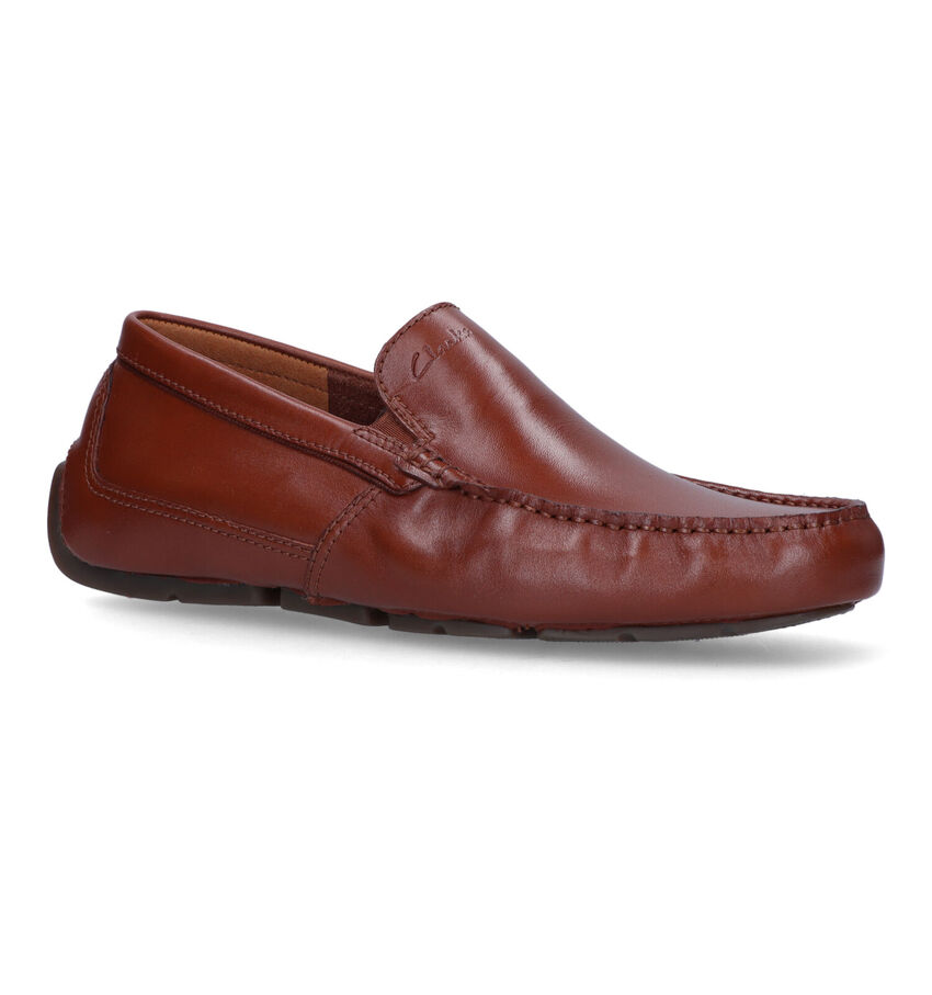 Clarks Markman Plain Loafers en Cognac