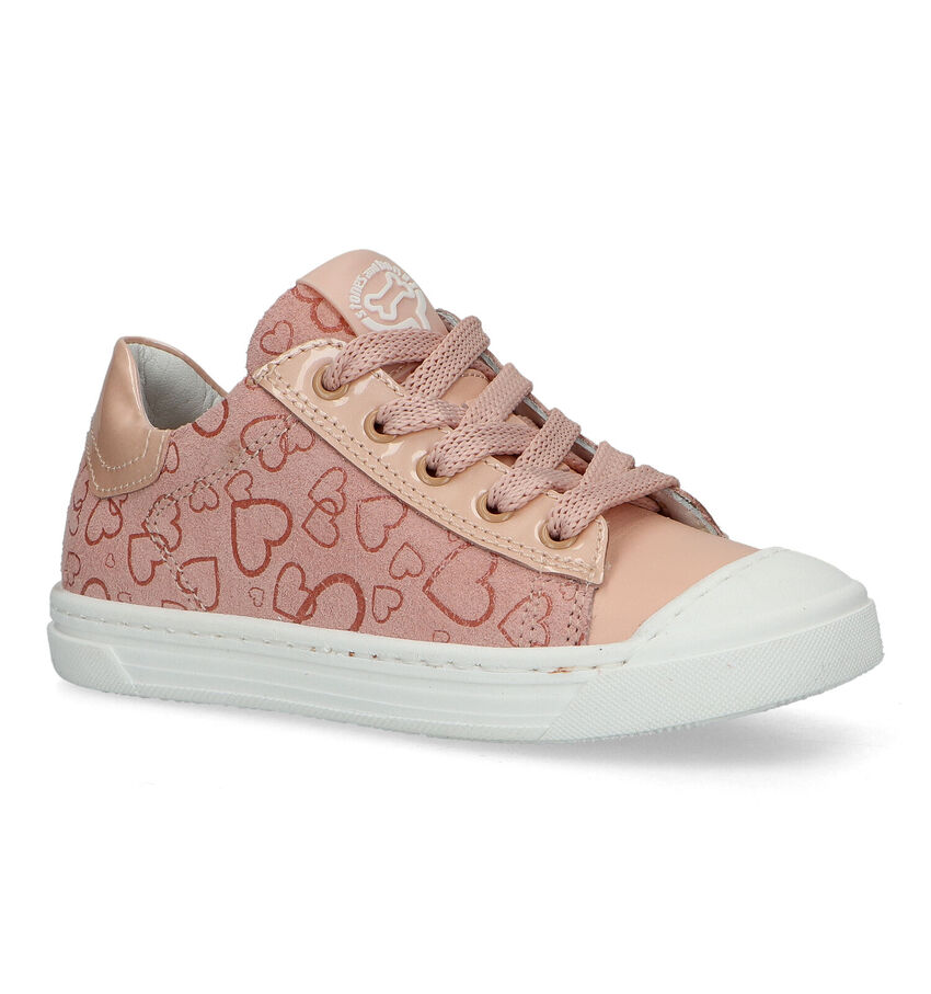 STONES and BONES Melp Roze Veterschoenen