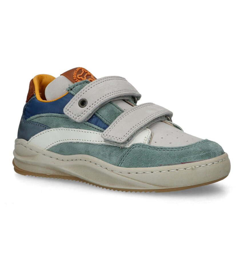 STONES and BONES Troep Grijze Velcroschoenen