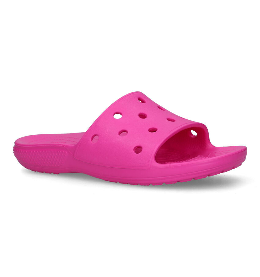 Crocs Classic Fuchsia Slippers