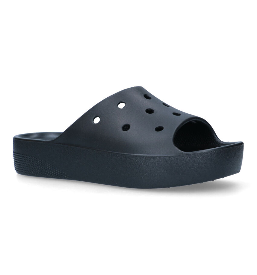Crocs Classic Platform Zwarte Slippers