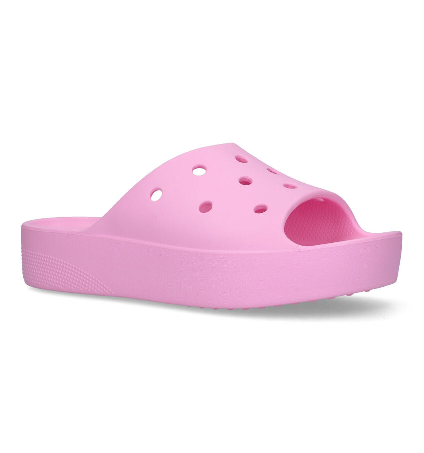 Crocs Classic Platform Nu-pieds en Rose