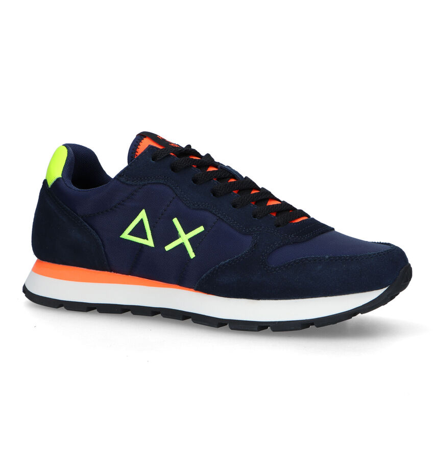 Sun 68 Tom Fluo Blauwe Sneakers