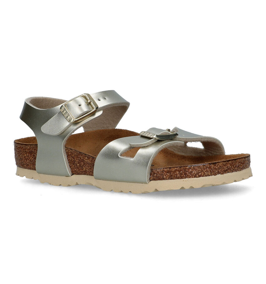 Birkenstock Rio Gouden Sandalen