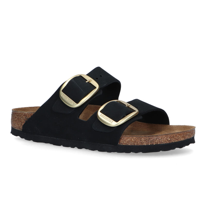 Birkenstock Arizona Big Buckle Zwarte Slippers