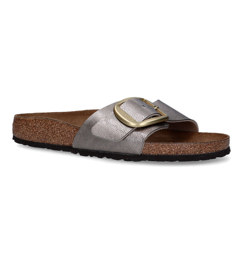 Birkenstock Madrid Big Buckle Bronzen Slippers