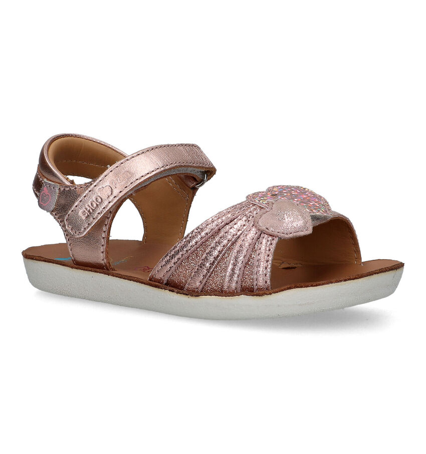 Shoo Pom Goa Heart Goud Roze Sandalen