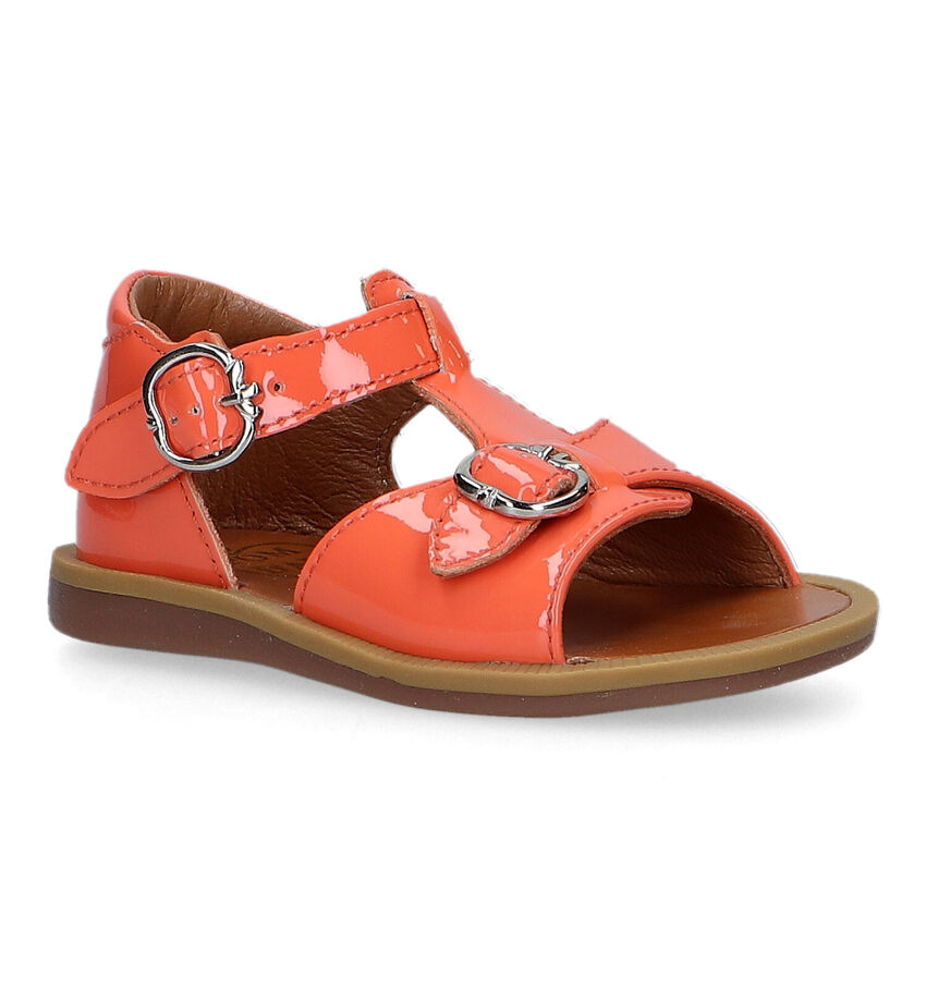Pom d'Api Poppy Buckle Sandales en Orange