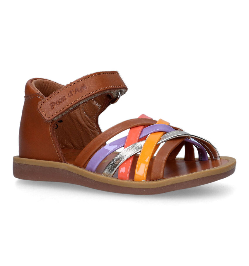 Pom d'Api Poppy Lux Sandales en Cognac