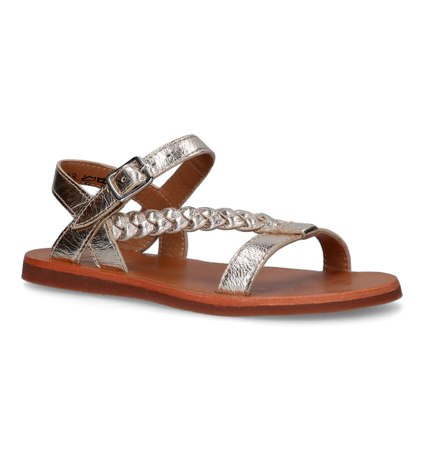 Pom d'Api Plagette Antik Sandales en Or