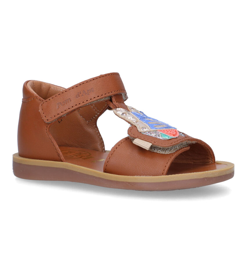 Pom d'Api Poppy Papillon Cognac Sandalen