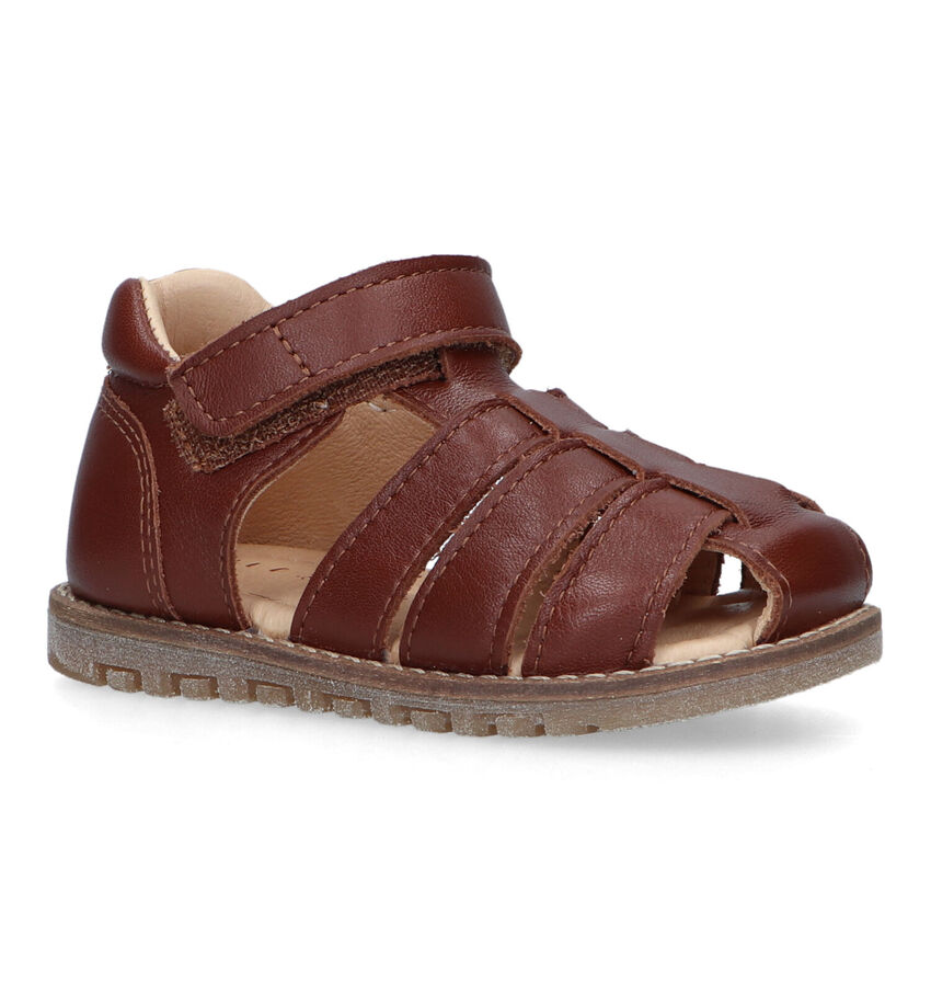 Milo & Mila Buzz Cognac Sandalen