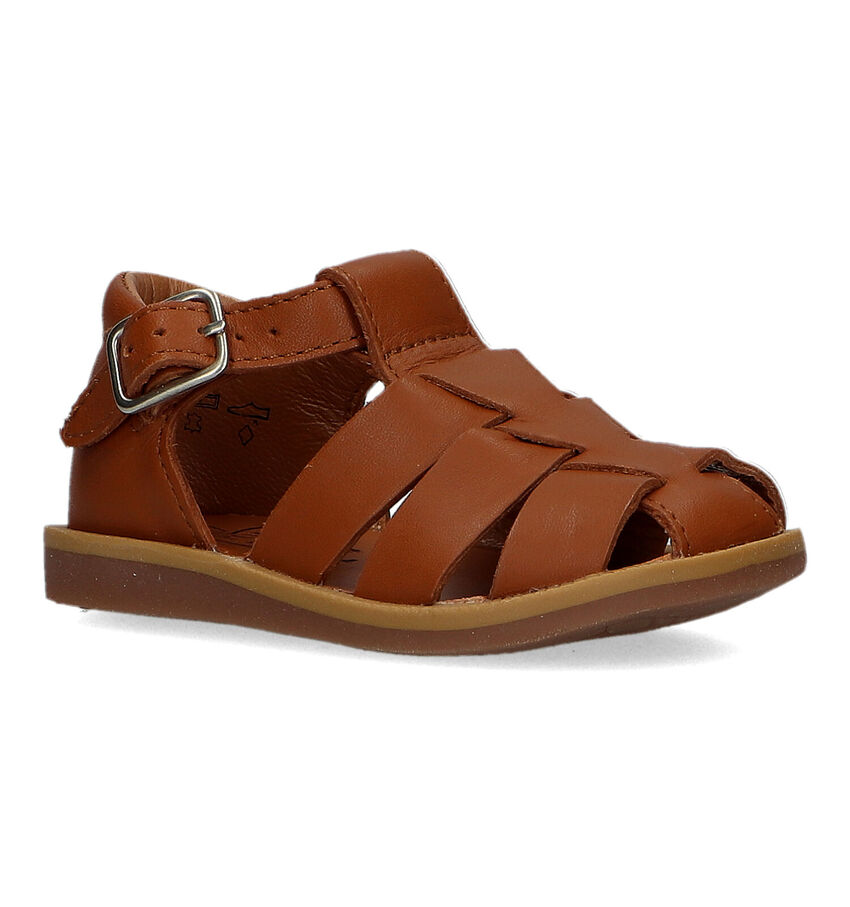 Pom d'Api Poppy Daddy Sandales en Cognac