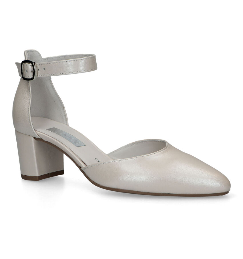 Gabor Witte Parelmoer Pumps