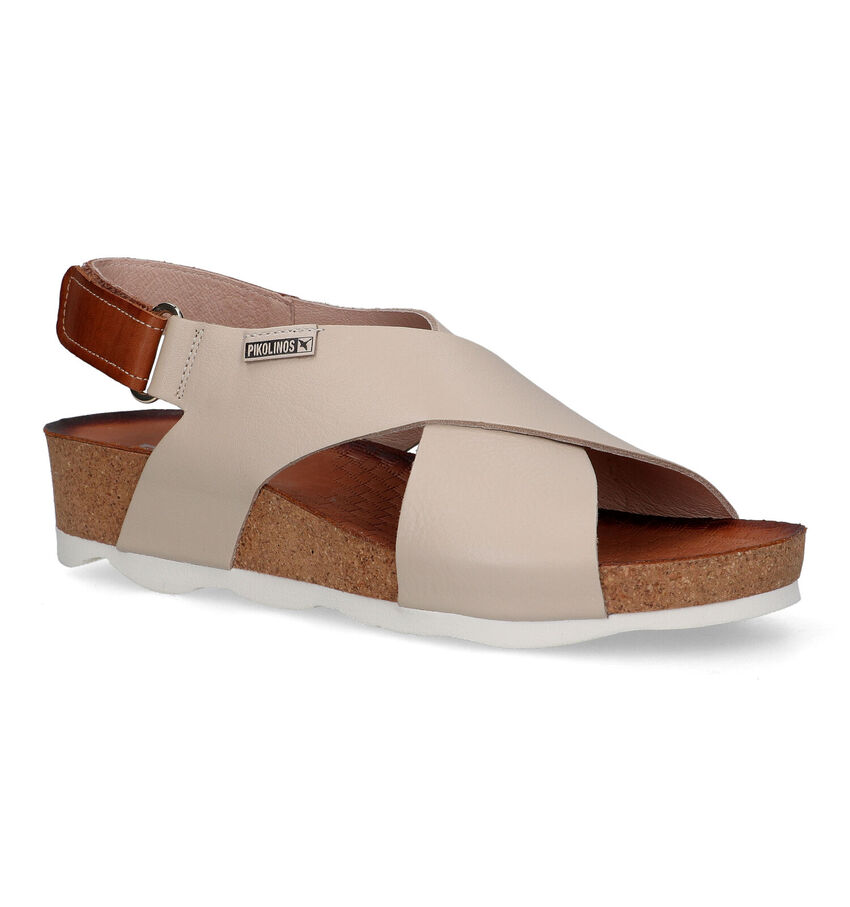 Pikolinos Mahon Ecru Sandalen