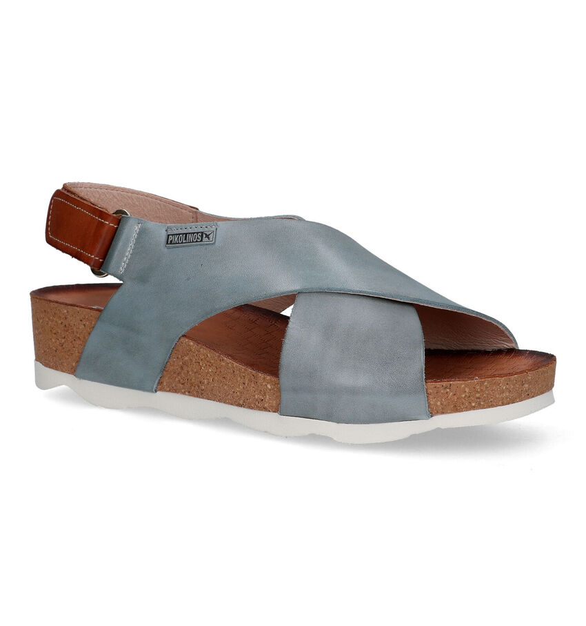Pikolinos Mahon Blauwe Sandalen