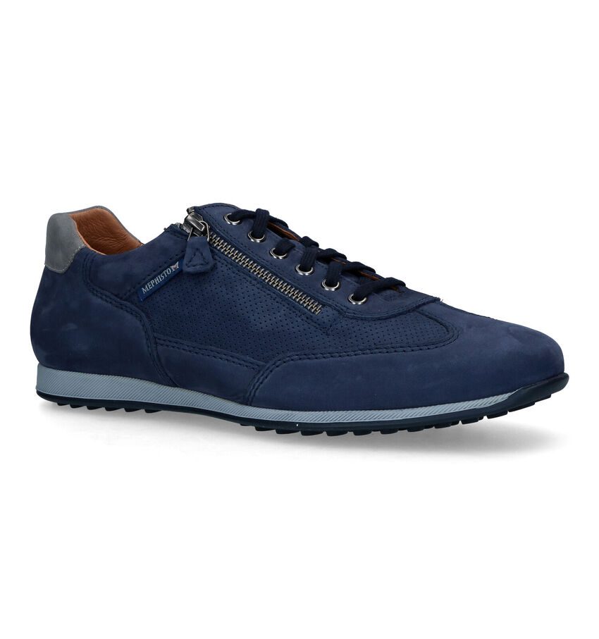 Mephisto Leon Nomad Blauwe Veterschoenen