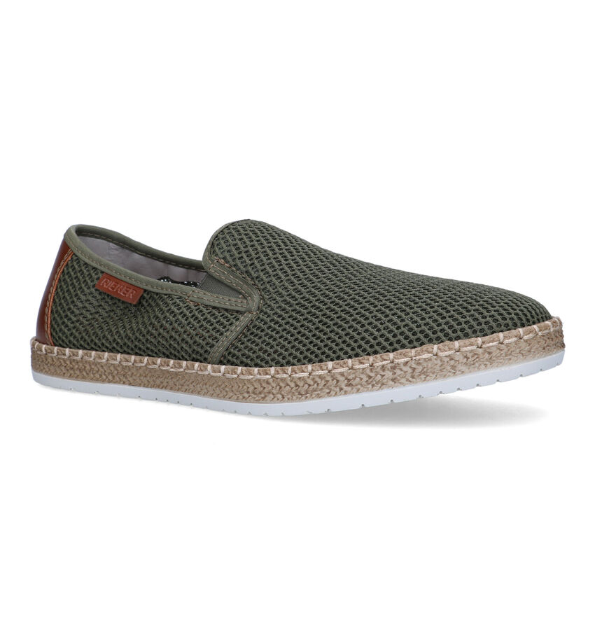 Rieker Chaussures à enfiler en Vert foncé