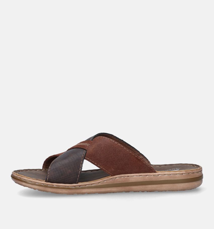 Rieker - Veterschoenen Hoog middel bruin | Schuurman Schoenen