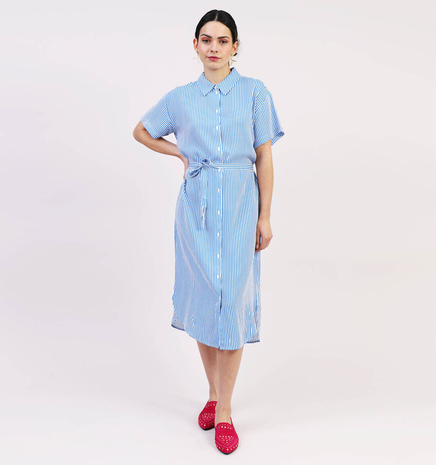 Vero Moda Bumpy Blauwe Hemdjurk
