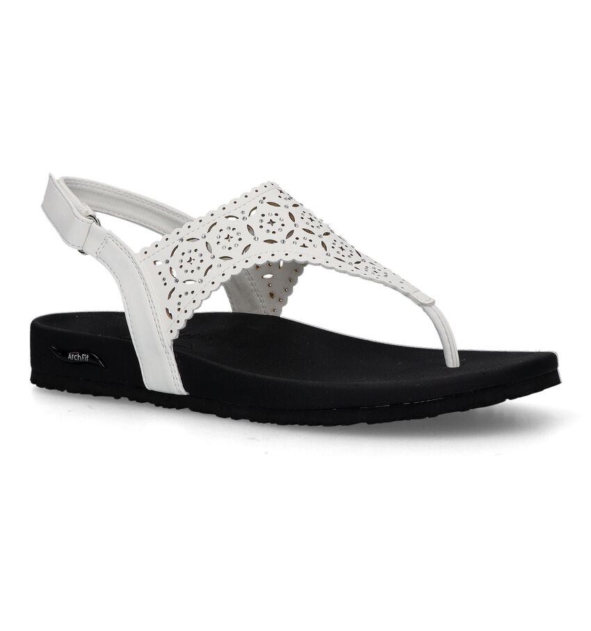 Skechers Arch Fit Treasud Witte Sandalen