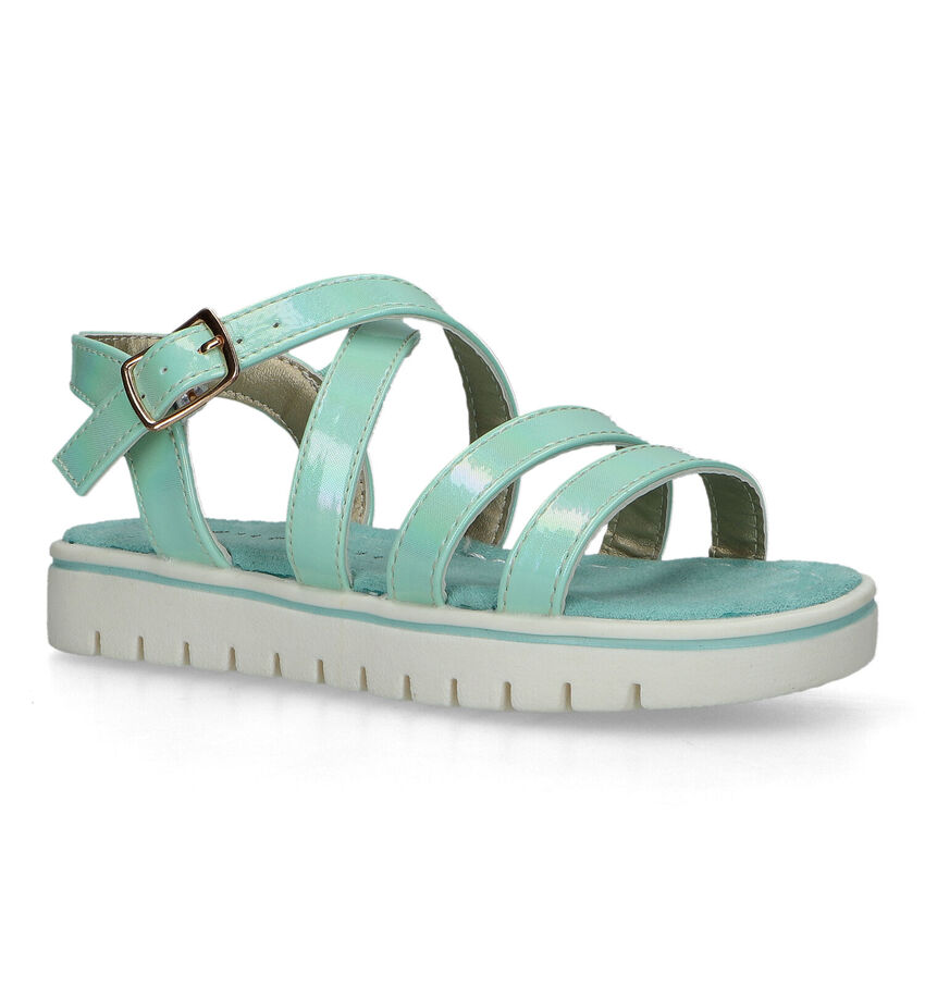 Milo & Mila Turquoise Sandalen