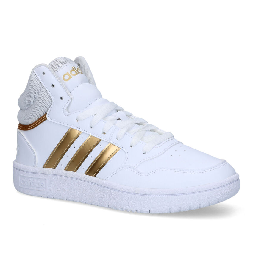 adidas Hoops 3.0 Mid Baskets en Blanc