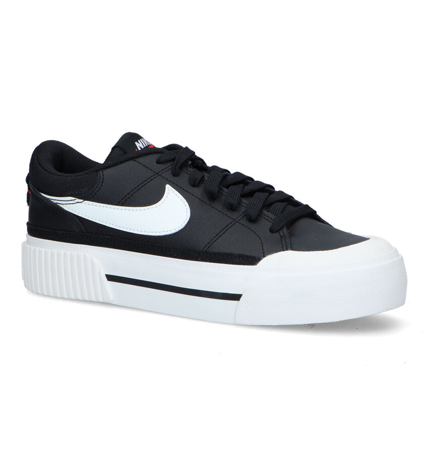 Nike Court Legacy Lift Baskets plateforme en Noir