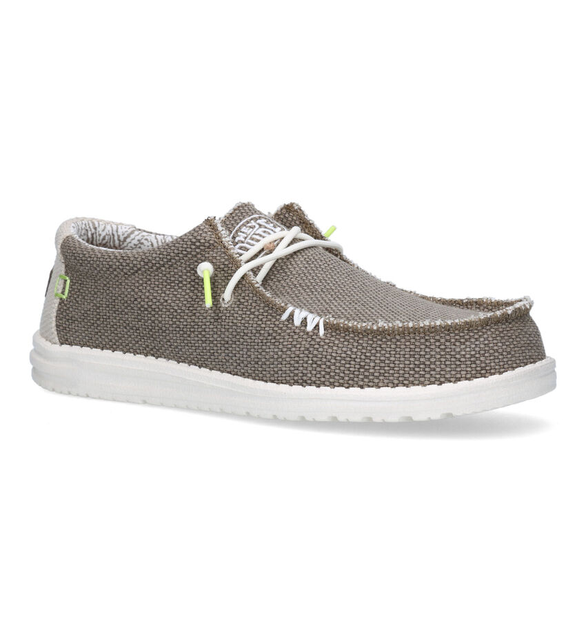 HEYDUDE Wally Braided Mocassins en Vert kaki