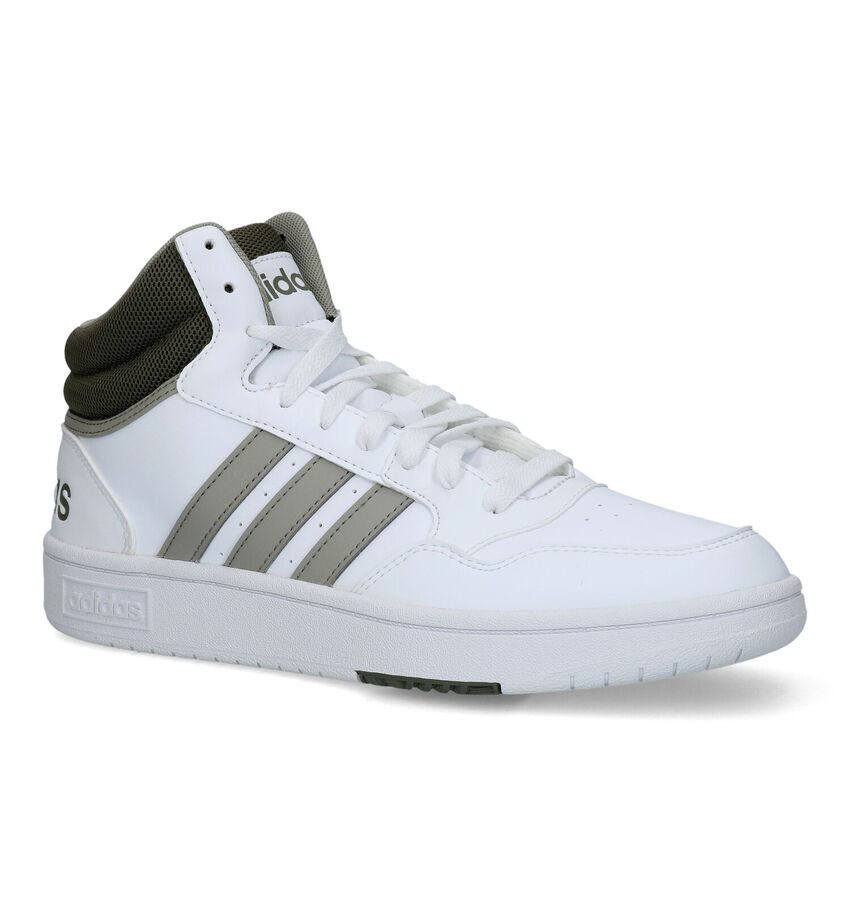 adidas Hoops 3.0 Mid Baskets en Blanc